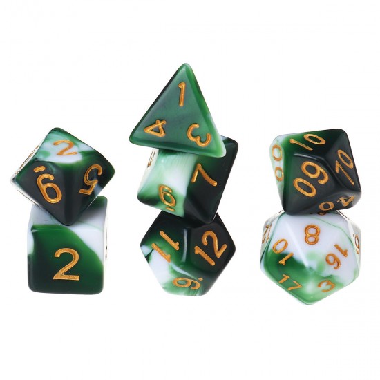 28Pcs Multisided Dice Polyhedral Dices Set Board RPG Dice Set 4 Colors With 4 Bags