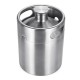 2L Stainless Steel Wine Bucket Beer Keg Bottles Growler Homemade Beer Barrel Silver