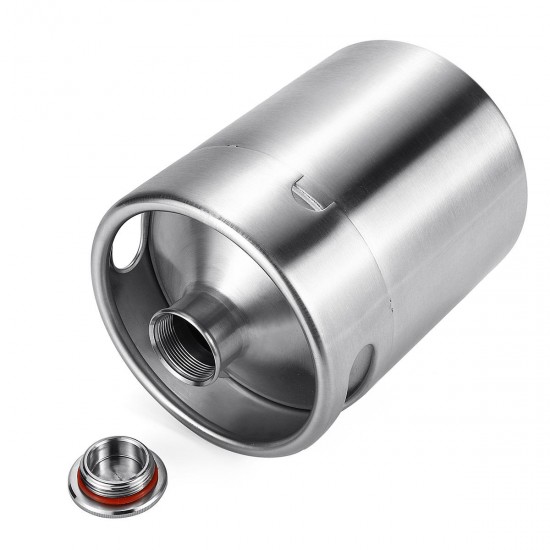 2L Stainless Steel Wine Bucket Beer Keg Bottles Growler Homemade Beer Barrel Silver 2L Stainless Steel Wine Bucket Beer Keg Bottles Growler Homemade Beer Barrel Silver