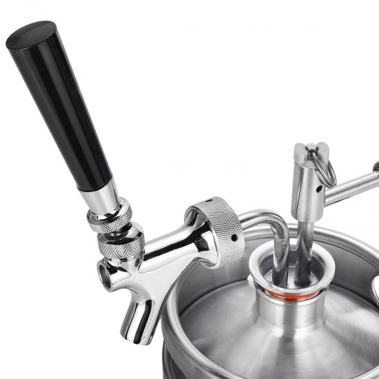 2L Stainless Steel Wine Bucket Beer Keg Bottles Growler Homemade Beer Barrel Silver 2L Stainless Steel Wine Bucket Beer Keg Bottles Growler Homemade Beer Barrel Silver