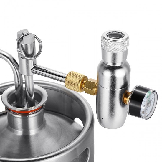 2L Stainless Steel Wine Bucket Beer Keg Bottles Growler Homemade Beer Barrel Silver 2L Stainless Steel Wine Bucket Beer Keg Bottles Growler Homemade Beer Barrel Silver