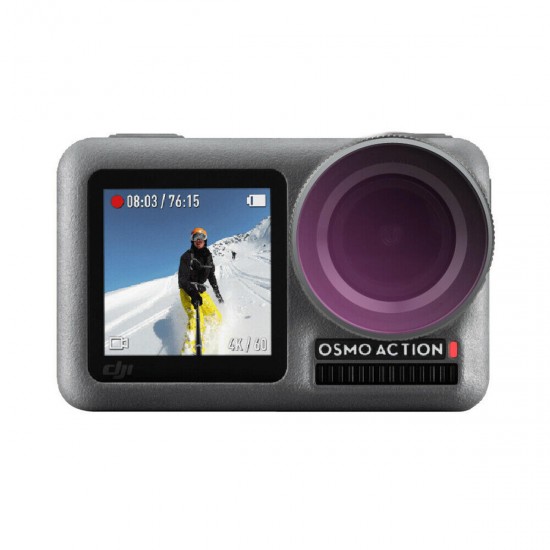 2PCS Adjustable Lens Filters + ND8 Diving Filter For DJI OSMO Action Sport Camera