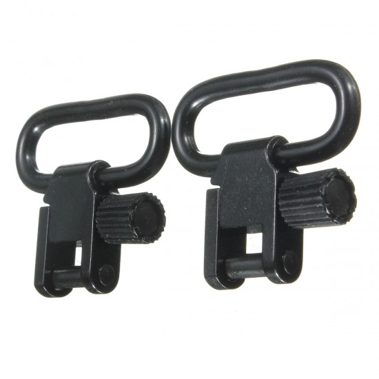 2Pcs 1 Inch Quick Detach Sling Mounting Wood Swivels Adapter For Screw Hunting Tool