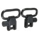 2Pcs 1 Inch Quick Detach Sling Mounting Wood Swivels Adapter For Screw Hunting Tool