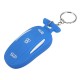 3 Button Silicone Smart Remote Key Cover Fob Case Key Holder With Key Chain Fits For Tesla Model X