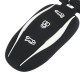 3 Button Silicone Smart Remote Key Cover Fob Case Key Holder With Key Chain Fits For Tesla Model X 3 Button Silicone Smart Remote Key Cover Fob Case Key Holder With Key Chain Fits For Tesla Model X