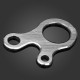 3 Holes Multi Purpose EDC Outdoor Survival Rope Buckle Quick Knotting Tool 3 Holes Multi Purpose EDC Outdoor Survival Rope Buckle Quick Knotting Tool
