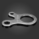 3 Holes Multi Purpose EDC Outdoor Survival Rope Buckle Quick Knotting Tool 3 Holes Multi Purpose EDC Outdoor Survival Rope Buckle Quick Knotting Tool