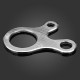 3 Holes Multi Purpose EDC Outdoor Survival Rope Buckle Quick Knotting Tool 3 Holes Multi Purpose EDC Outdoor Survival Rope Buckle Quick Knotting Tool