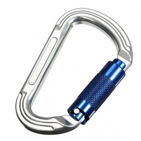 30KN Aluminum Alloy D Shape Carabiner Buckle Climbing Safety Device Tool 30KN Aluminum Alloy D Shape Carabiner Buckle Climbing Safety Device Tool