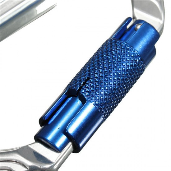 30KN Aluminum Alloy D Shape Carabiner Buckle Climbing Safety Device Tool 30KN Aluminum Alloy D Shape Carabiner Buckle Climbing Safety Device Tool
