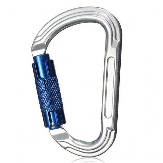 30KN Aluminum Alloy D Shape Carabiner Buckle Climbing Safety Device Tool 30KN Aluminum Alloy D Shape Carabiner Buckle Climbing Safety Device Tool