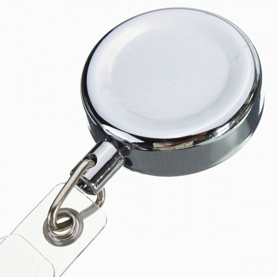 30mm Metal Retractable Pull Chain Reel ID Card Badge Holder Recoil Belt Key Clip