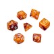 35Pcs Acrylic Polyhedral Dice Set Role Playing Game Dices Gadget for Dungeons Dragons D20 D12 D10 D8 D6 D4 Games