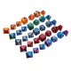 35Pcs Acrylic Polyhedral Dice Set Role Playing Game Dices Gadget for Dungeons Dragons D20 D12 D10 D8 D6 D4 Games