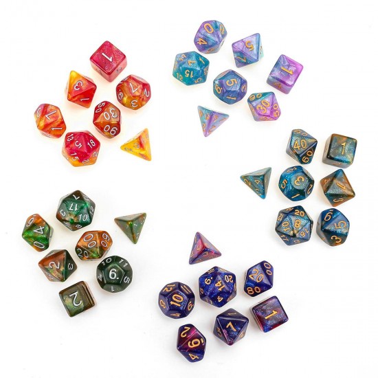 35pcs Set Polyhedral Dices DND RPG MTG Role Playing Board Game Dices Set