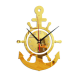 3D Anchor Helmsman Sailor Pirate Ship Mediterranean Style Wall Personality Clock