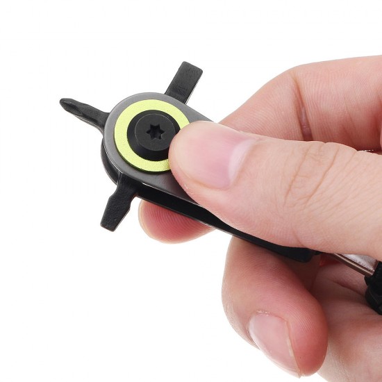 4 In 1 Multi-Purpose Mini Cross Screwdriver Keychain Screwdriver Portable Multi Function Pocket Tool