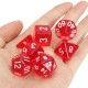 42 Pcs Polyhedral Board RPG MTG Dice Sets 6 Color 4D 6D 8D 10D 12D 20D with 6 Pouch