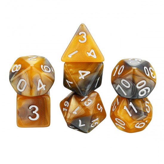 42Pcs Acrylic Polyhedral Dices Set Role Playing Game Dice Gadget for Dungeons Dragons D20 D12 D10 D8 D6 D4 Games Gift