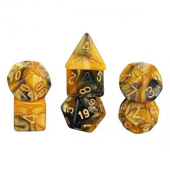 42Pcs Acrylic Polyhedral Dices Set Role Playing Game Dice Gadget for Dungeons Dragons D20 D12 D10 D8 D6 D4 Games Gift