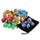 42Pcs Acrylic Polyhedral Dices Set Role Playing Game Dice Gadget for Dungeons Dragons D20 D12 D10 D8 D6 D4 Games Gift