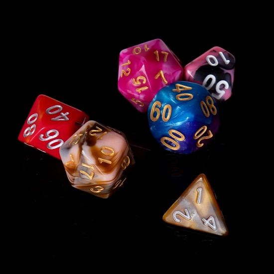 42Pcs Polyhedral Dice Set Multi-sied Dices For Dungeons & Dragons DND MTG RPG D4-D20 Game + Bag 42Pcs Polyhedral Dice Set Multi-sied Dices For Dungeons & Dragons DND MTG RPG D4-D20 Game + Bag