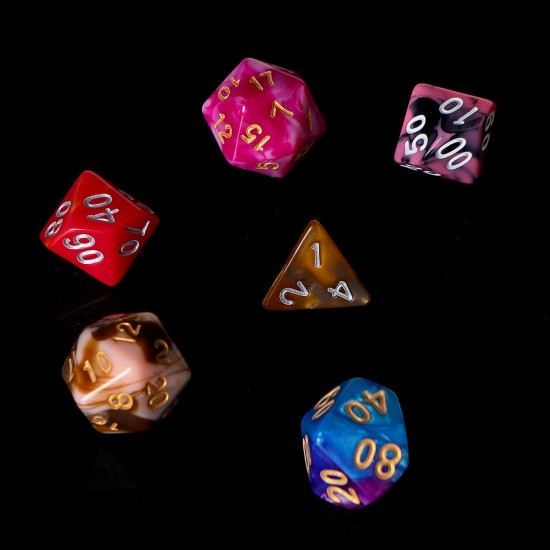 42Pcs Polyhedral Dice Set Multi-sied Dices For Dungeons & Dragons DND MTG RPG D4-D20 Game + Bag 42Pcs Polyhedral Dice Set Multi-sied Dices For Dungeons & Dragons DND MTG RPG D4-D20 Game + Bag
