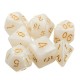 42pcs Multi-sided Polyhedral Digital Acrylic Dice Set 6 Colors w/Carry Bag