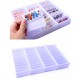 44 Grids Empty Nail Tips Storage Box Clear Nail Art Decoration Container Case Display