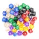 49pcs Multi-sided Polyhedral Digital Acrylic Dice Set 7 Colors w/Carry Bag 49pcs Multi-sided Polyhedral Digital Acrylic Dice Set 7 Colors w/Carry Bag