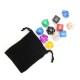 49pcs Multi-sided Polyhedral Digital Acrylic Dice Set 7 Colors w/Carry Bag 49pcs Multi-sided Polyhedral Digital Acrylic Dice Set 7 Colors w/Carry Bag