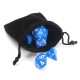 49pcs Multi-sided Polyhedral Digital Acrylic Dice Set 7 Colors w/Carry Bag