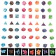 56Pcs/Set Polyhedral Dices For Dungeons Dragons Games D20 D12 D10 D8 D6 D4 Games + Pouch 56Pcs/Set Polyhedral Dices For Dungeons Dragons Games D20 D12 D10 D8 D6 D4 Games + Pouch