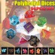 56Pcs/Set Polyhedral Dices For Dungeons Dragons Games D20 D12 D10 D8 D6 D4 Games + Pouch 56Pcs/Set Polyhedral Dices For Dungeons Dragons Games D20 D12 D10 D8 D6 D4 Games + Pouch