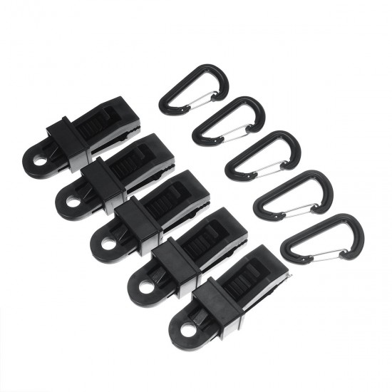 5Pcs Tent Awning Wind Rope Clamp Tightener Portable Outdoor Camping Plastic Clip Tool 5Pcs Tent Awning Wind Rope Clamp Tightener Portable Outdoor Camping Plastic Clip Tool