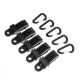 5Pcs Tent Awning Wind Rope Clamp Tightener Portable Outdoor Camping Plastic Clip Tool