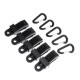 5Pcs Tent Awning Wind Rope Clamp Tightener Portable Outdoor Camping Plastic Clip Tool 5Pcs Tent Awning Wind Rope Clamp Tightener Portable Outdoor Camping Plastic Clip Tool