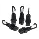 5Pcs Tent Awning Wind Rope Clamp Tightener Portable Outdoor Camping Plastic Clip Tool 5Pcs Tent Awning Wind Rope Clamp Tightener Portable Outdoor Camping Plastic Clip Tool