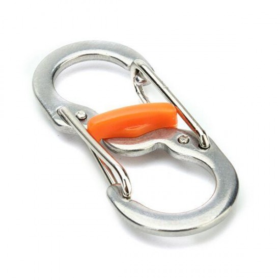 5pcs S Shape Plastic Steel Anti Theft Carabiner Keychain Hook Clip EDC Tool 5pcs S Shape Plastic Steel Anti Theft Carabiner Keychain Hook Clip EDC Tool