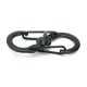 5pcs S Shape Plastic Steel Anti Theft Carabiner Keychain Hook Clip EDC Tool Black 5pcs S Shape Plastic Steel Anti Theft Carabiner Keychain Hook Clip EDC Tool Black