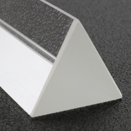 6 inch Optical Glass Triple Triangular Prism in Box Physics Teaching Light Spectrum