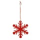 6pcs Christmas Natural Wood Chip Ornament Xmas Tree Snowflake Hanging Decor Decorations