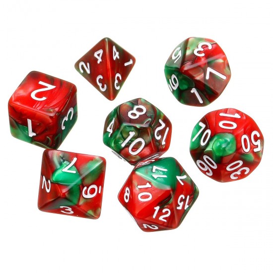 7 Pcs Polyhedral Dices With Dice Cup Role Playing Game Dices Set RPG MTG Desk Game Multisided Dices