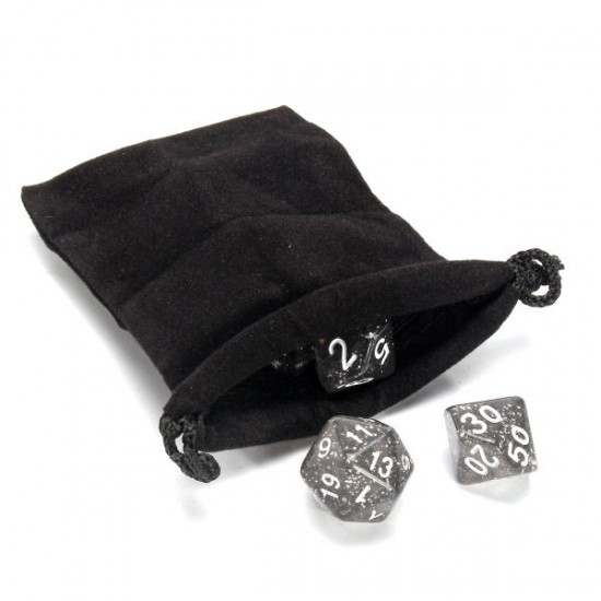 7 Pcs TRPG Polyhedral Dice RPG Dice Set Gadget With Bag 7 Pcs TRPG Polyhedral Dice RPG Dice Set Gadget With Bag