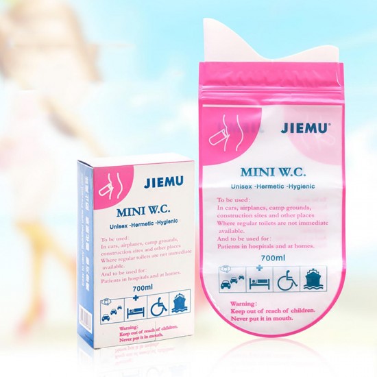 700ML Outdoor Disposable Urinal Toilet Bag Male Female Portable Emergency Pee 700ML Outdoor Disposable Urinal Toilet Bag Male Female Portable Emergency Pee