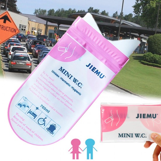 700ML Outdoor Disposable Urinal Toilet Bag Male Female Portable Emergency Pee