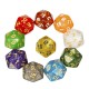 70Pcs Acrylic Polyhedral Dices Set Role Playing Game Dice Gadget for Dungeons Dragons D20 D12 D10 D8 D6 D4 Games