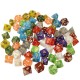 70Pcs Acrylic Polyhedral Dices Set Role Playing Game Dice Gadget for Dungeons Dragons D20 D12 D10 D8 D6 D4 Games