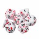 7PCS Bloody Color Polyhedral Dices Die Dice Set for Dungeons & Dragons DND RPG MTG Board Role Playing Games EDC
